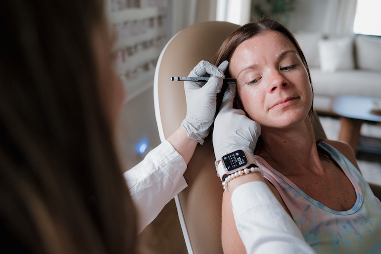Patient receiving Botox treatment at Simply You