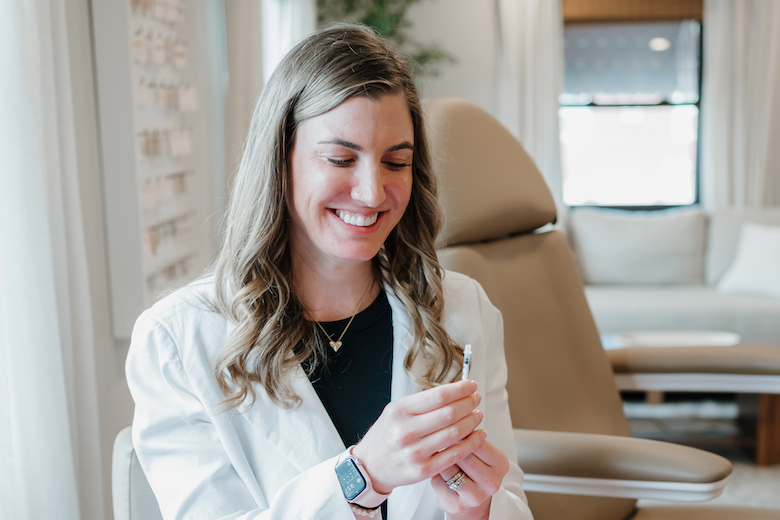 Patient getting a consultation at Simply You